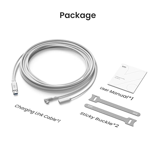 KIWI design Link Cable with Charging 16FT Compatible with Meta Quest 3S/3/2/Pro/Pico 4 Accessories and PC/SteamVR, USB 3.0 to USB C Link Cable with 5Gbps Super Speed for Extended Gameplay, White