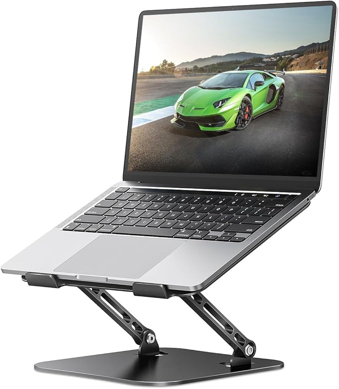Orlian Adjustable Laptop Stand for Desk,11-16" Aluminum Portable Laptop Stand, Lightweight 500g, Foldable Computer Stand Holder