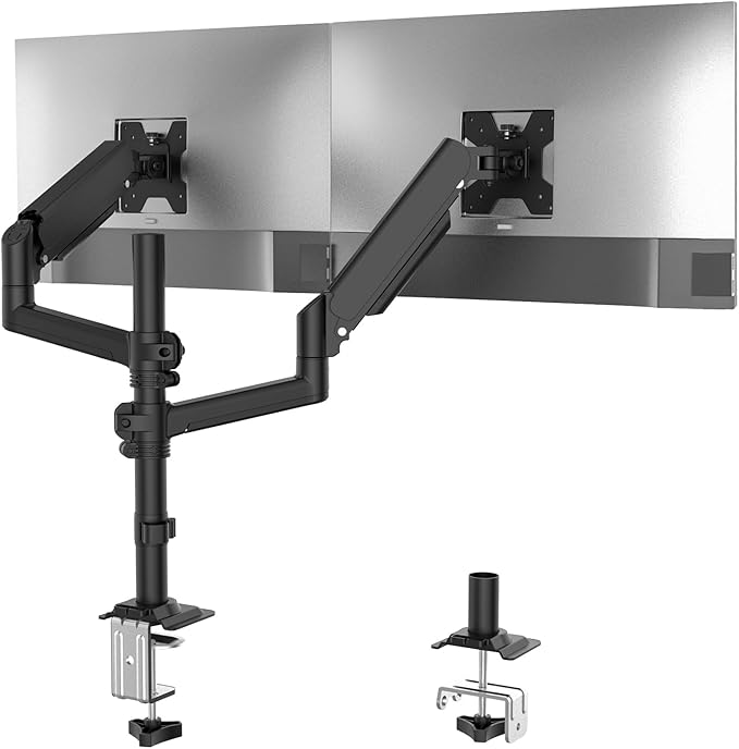 WALI Adjustable Dual Monitor Arm for 13-27 inch Screens