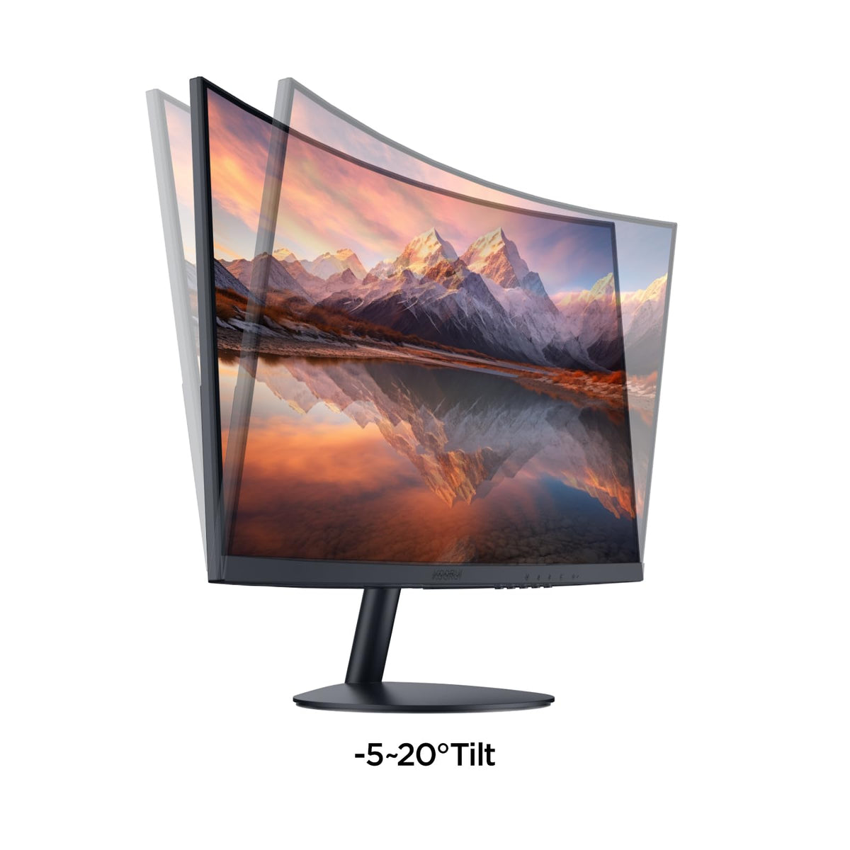 KOORUI 24 inch Curved Computer Monitor, FHD 100Hz VA 1500R PC Screen