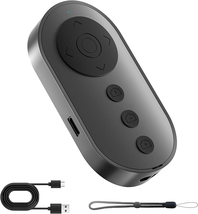 Bluetooth Camera Remote Shutter with Zoom, Video Scrolling for Tiktok