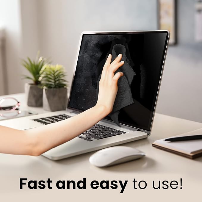 EVEO Electronic Wipes Screen Cleaner - Screen Wipes TV Screen Cleaner Wipes, Computer Screen Wipes, Laptop Screen Cleaner, ipad & Monitor Cleaner, Screen Cleaning Wipes