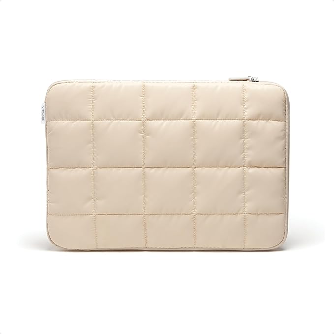 U Brands Nylon Puffy Zipping Medium Laptop Sleeve, 9.75" x 13", MacBook Bag, Laptop Case for MacBook Pro, MacBook Air, Chromebook, HP Computer
