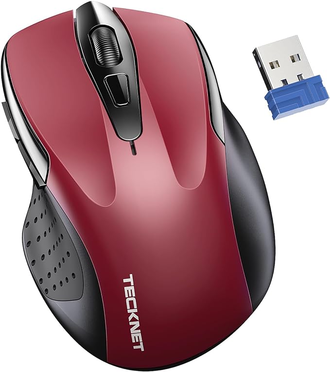 TECKNET Wireless Mouse for Laptop, Dual-Mode Bluetooth Wireless Mouse