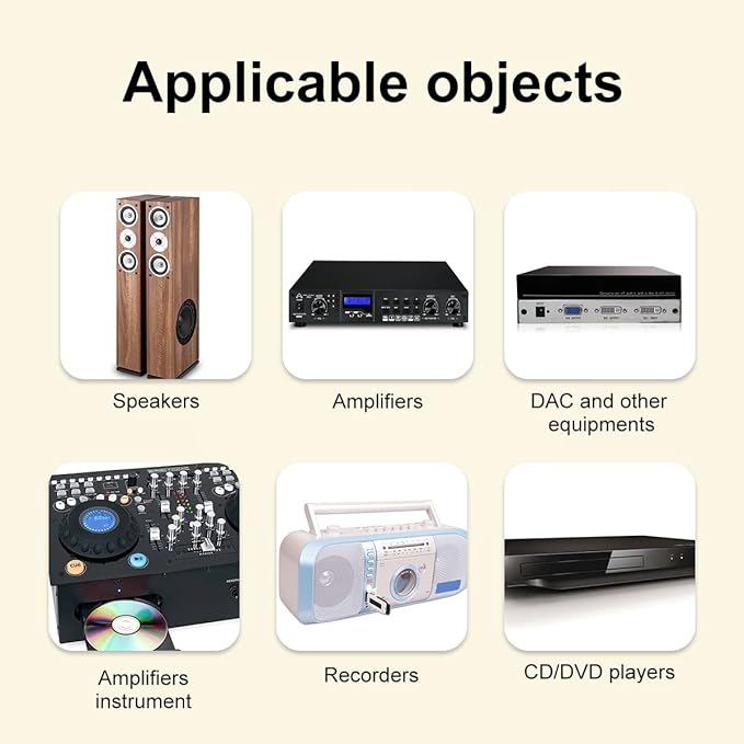 Preffair HiFi Speaker Isolation Feet Spikes, Aluminum Shockproof Turntable Stand Feet, Speaker Floor Protector Mat, Adjustable Subwoofer Vibration Absorber, Non-Slip LP Vinyl Record Player Base Pad.