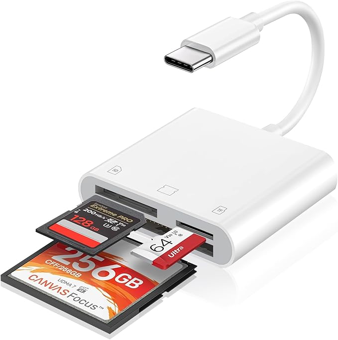 MTIQHS USB C SD Card Reader, Type C Digital Camera Adapter