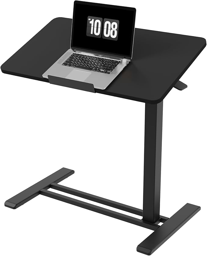FLEXISPOT H7 PRO 90° Tiltable Mobile Overbed Table with Pneumatic Lift,32''
