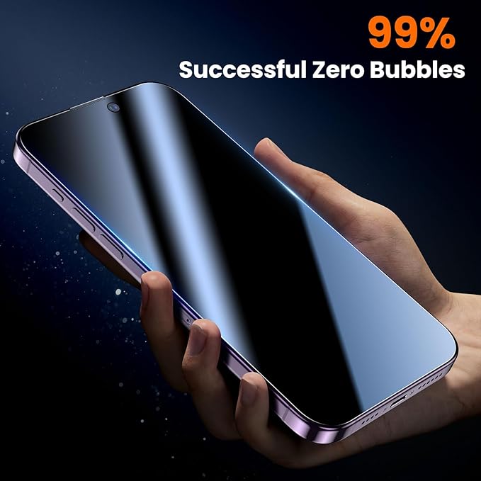 UniqueMe 2 Packs for iPhone 14 Pro Max Privacy Screen Protector