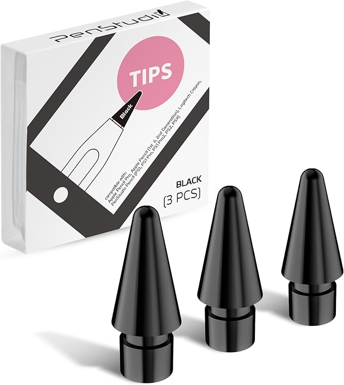 Penstudio Replacement Tips for Apple Pencil Pro 1st 2nd USB-C