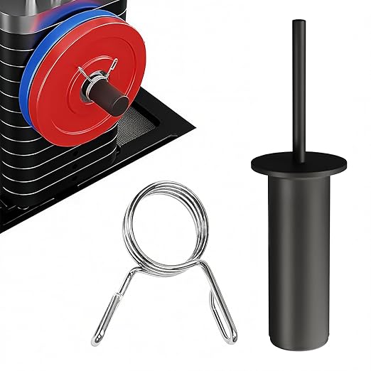 Fosegei Weight Stack Pin with Spring Clip Collar – Gym Pin for Weight Stack Machine, Weight Stack Extender Pin Strength Training Equipment for Commercial Gym and Home Gym