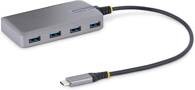 StarTech 4-Port USB-C Hub with 4x USB-A, 5Gbps, Switches (HB30C4AIB)