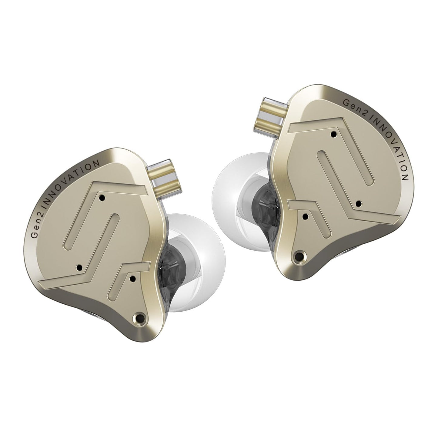 KZ ZSN Pro 2 1BA+1DD in-Ear Monitors Headphones, Yellow, with Mic