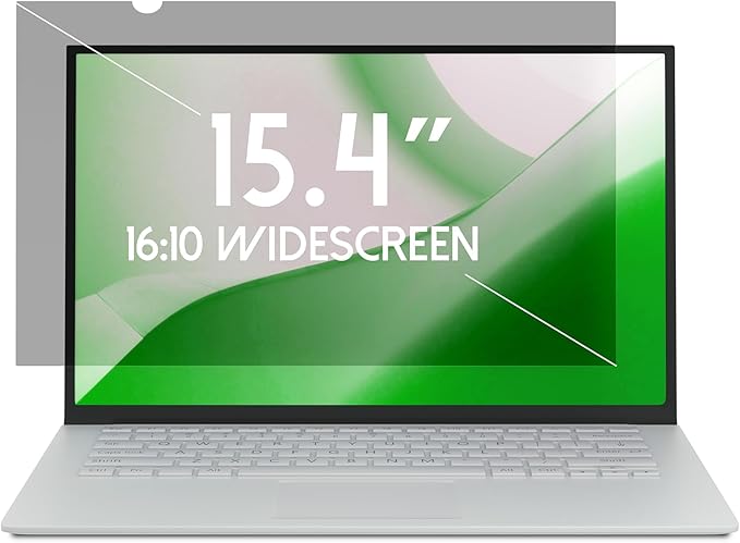 ANBAC 13.3 Inch Laptop Privacy Screen Shield for 16:10 Wide Display - Anti Glare Computer Privacy Screen Cover | Blue Light Blocking Screen Protector | Scratch Resistant UV Filter | Attachment Type