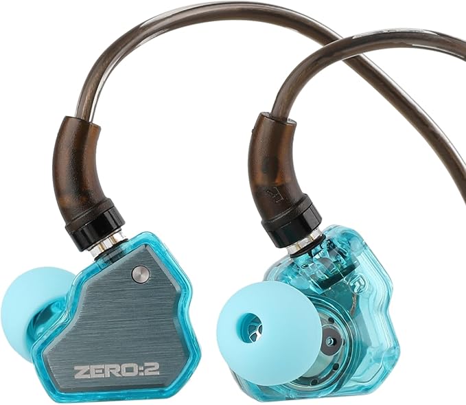 Linsoul 7Hz x Crinacle Zero:2 in Ear Monitor, Updated 10mm Dynamic Driver IEM, Wired Earbuds Earphones, Gaming Earbuds, with OFC IEM Cable for Musician (Pink