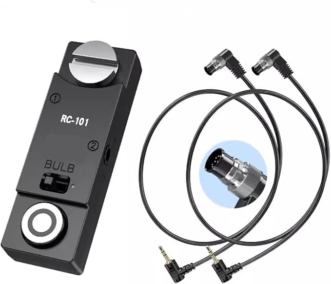 Universal Camera Cable Remote Control Shutter Release for Fuji/Canon - Iron Cage Handle Accessory with RC101-E3/2.5mm Cord for XT2 XT3 XT4 XT5 GFX50/50R/50S/100/100S 80D 90D R8 R10 650D 800D