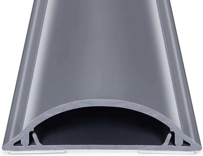 ZhiYo 6ft Cord Covers for Wires on Floor, Large Capacity Wire Hider