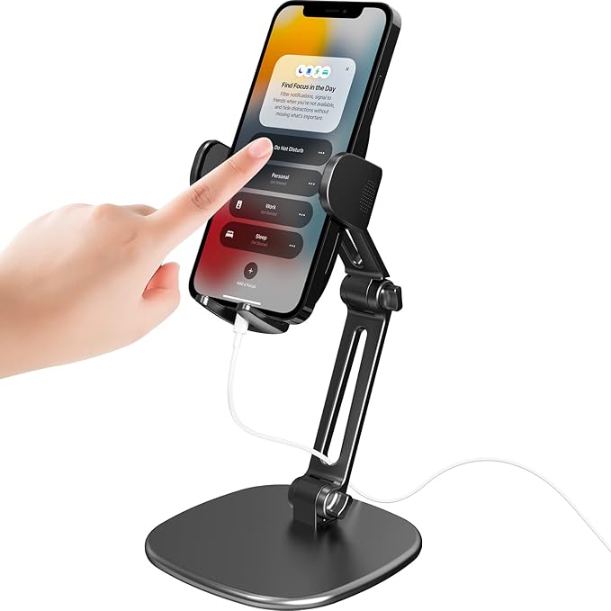 APPS2Car Phone Stand for Desk, Adjustable Cell Phone Holder for Office