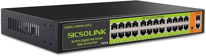 SICSOLINK 18-Port Gigabit PoE+ Switch