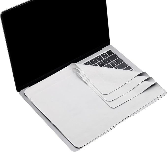 2 Pack Microfiber Liner Cleaning Cloth Screen Keyboard Imprint Protection for MacBook Neo/Pro/Air 13" 14" (2018-2026), MacBook Neo 13/MacBook Air 13 M4 M3 M2 M1/MacBook Pro 14 (M5- M1) Accessories