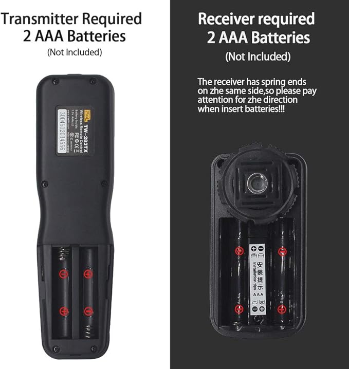Pixel TW-283 DC0 Wireless Camrea Shutter Release Remote Control Compatible for Nikon Cameras D800 D810 D850 D700 D500 D300