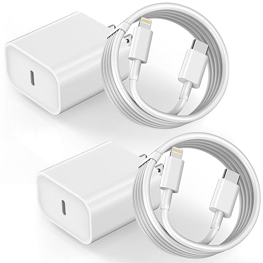 iPhone Charger Fast Charging,iPhone Fast Charger 2Pack Type C Fast Charger Block Plug Adapter 6FT USB-C to Lightning Cable Cord for iPhone14/13/13 Pro/12 Pro/12 Pro Max/11/Xs Max/XR/X/SE,iPad,AirPods