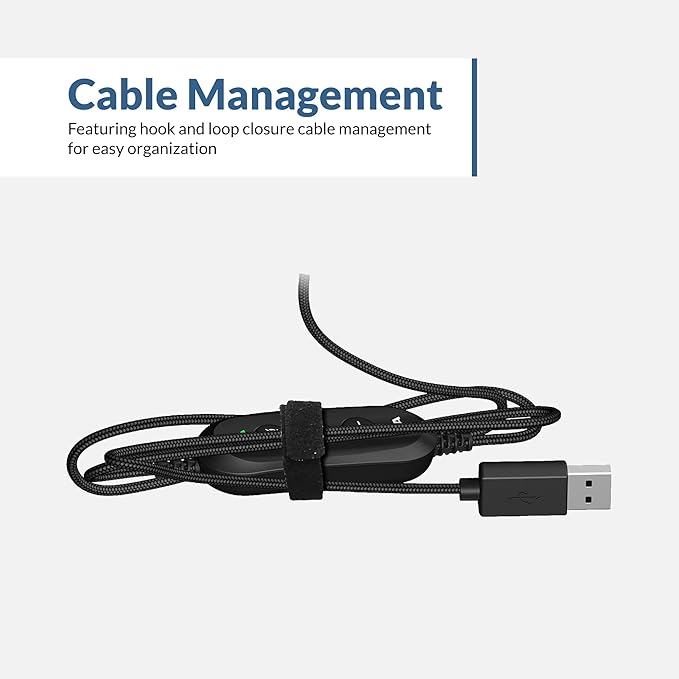 Cyber Acoustics USB Stereo Headset (AC-5008-10) – Durable, Crisp, and Clear Communication in Classrooms and at Home - 10 Pack