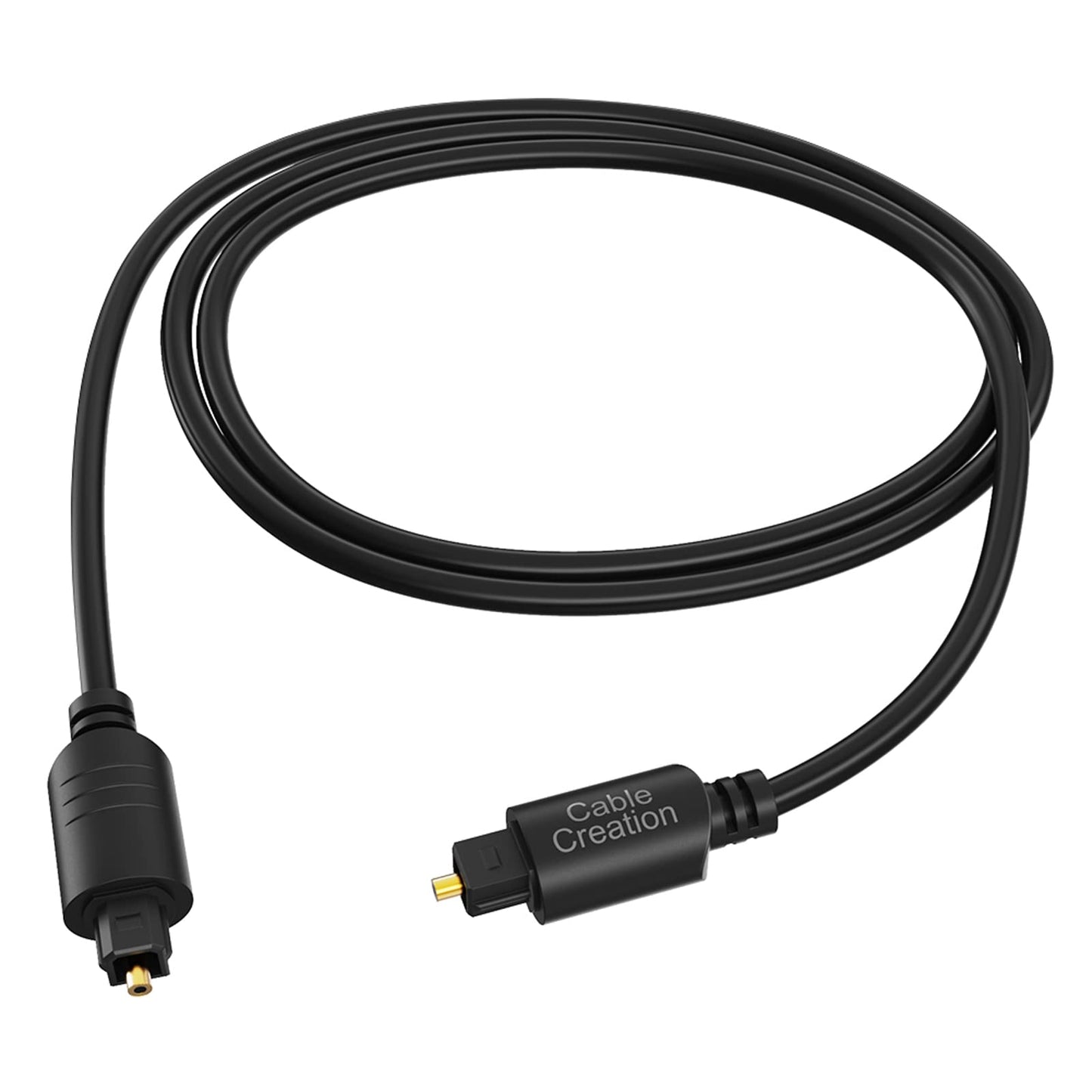 CableCreation Digital Optical Audio Toslink Cable, 3FT, Fiber Optic, S/PDIF