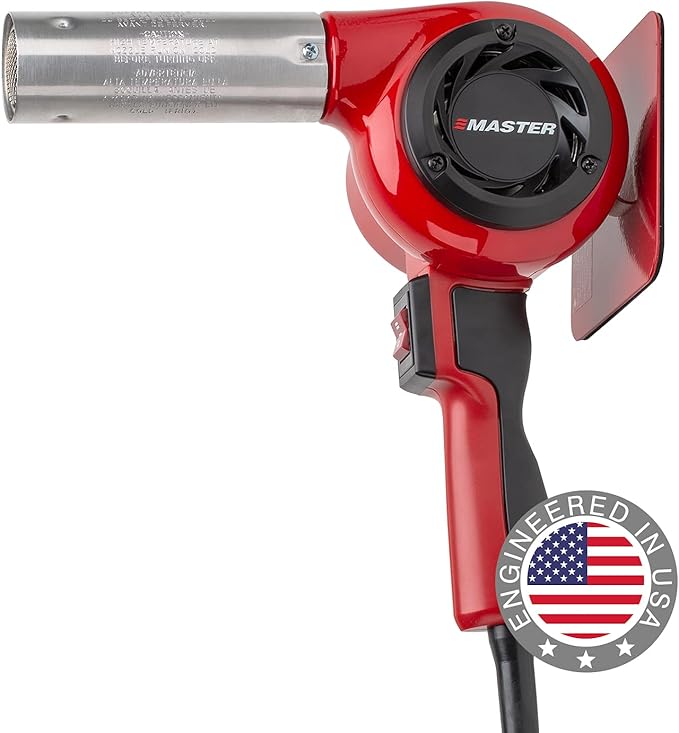 Master Appliance HG-801D Industrial Heat Gun, Quick Change Plug-In Heating Element, 1400° F, 2220W, 18.5 Amps, Engineered In USA