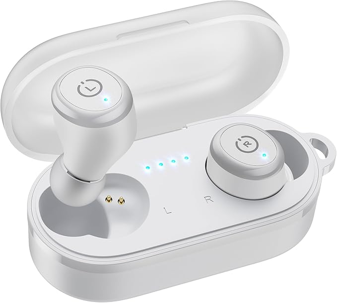 TOZO T10 Wireless Earbuds Powerful Bass Stereo Wireless Charging, APP, IPX8