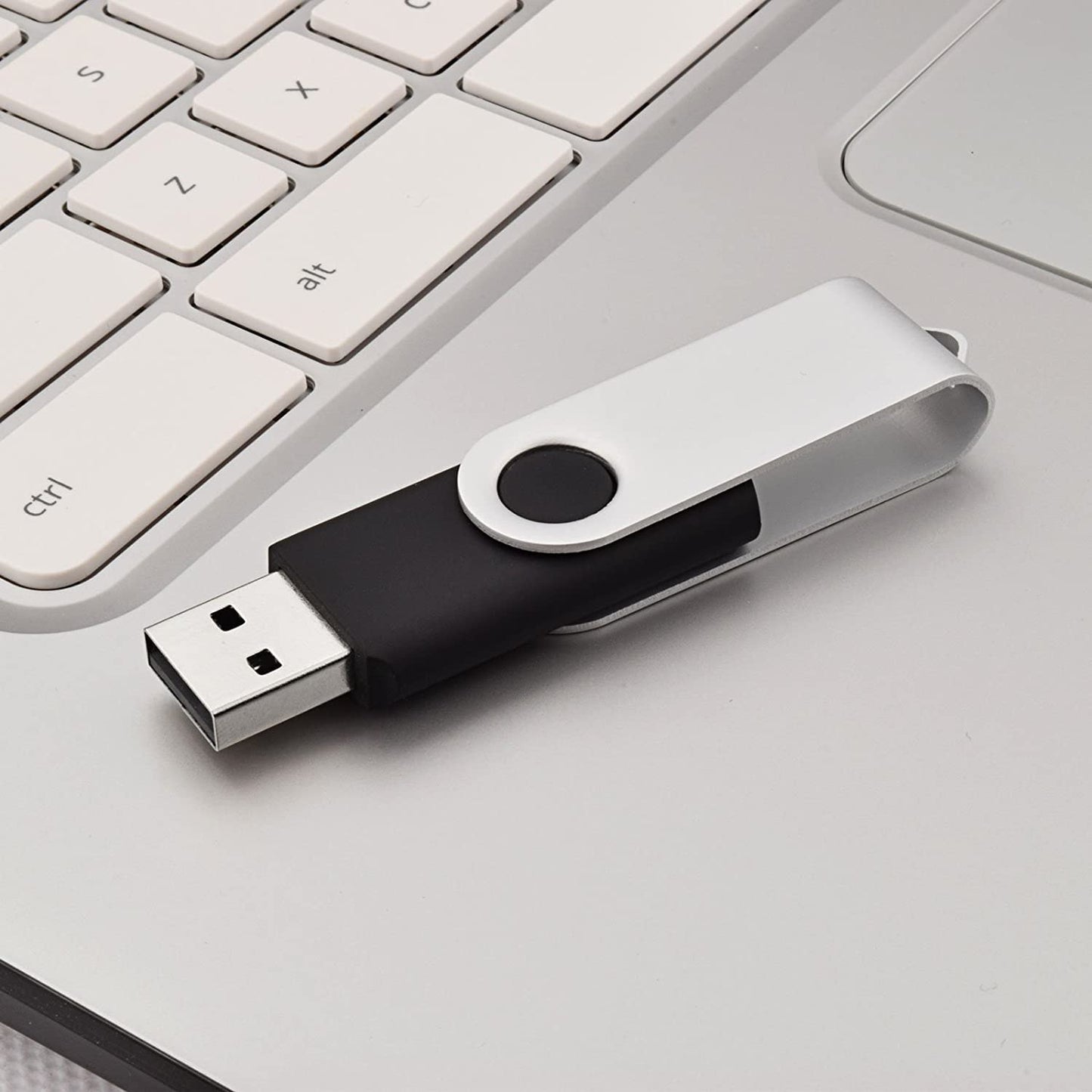 JUANWE 64GB USB Flash Drive 2 Packs, 2.0 Thumb Drive Foldable USB Storage Flash Drive Memory Stick with Lanyard Hole, Jump Drive Pen Drive Zip Drive Portable Flashdrive for PC/Tablet/Mac/Car, Black