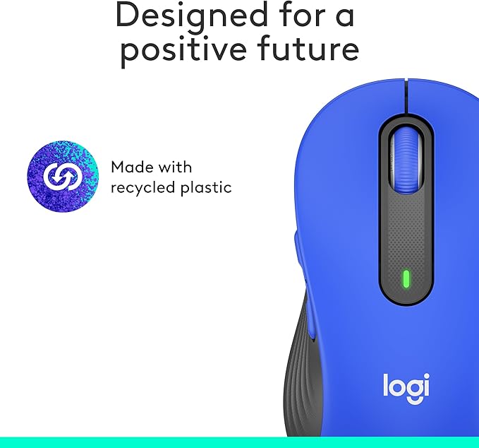 Logitech Signature M650 L Full Size Wireless Mouse - Classic Blue