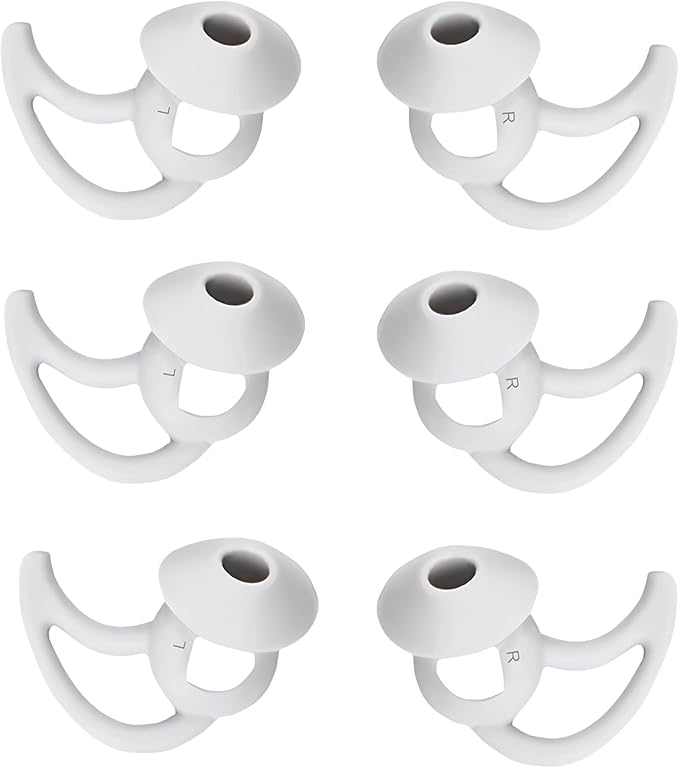 CYADCI Silicone Earbud Tips 3 Pairs SML Soft and Comfortable Noise Isolation Replacement Blue Ear Tips Compatible with Bose QuietComfort and Sport Earbuds