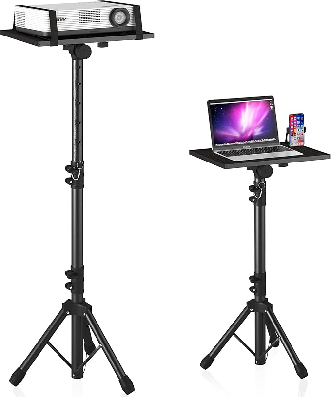 DECOSIS Projector Stand Tripod Laptop Stands Height Adjustable