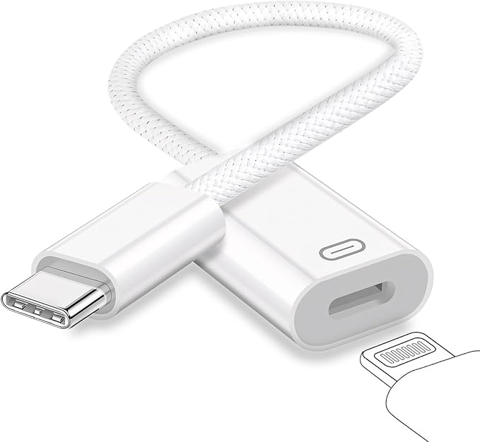 GetsISKON USB C to Lightning Headphone Audio Adapter