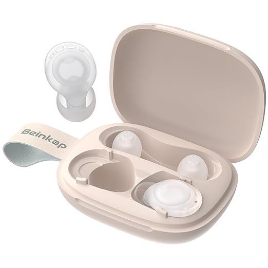 Ear Plugs for Sleeping Noise Reduction, Beinkap Reusable Earplugs Hearing Protection for Focus, Study, Work – 6 Pair Eartips in S/M/L – Flexible Silicone Soft – 35dB Noise Cancelling with Storage Case
