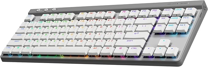 Logitech G515 Lightspeed TKL Wireless Gaming Keyboard (Tactile) - White
