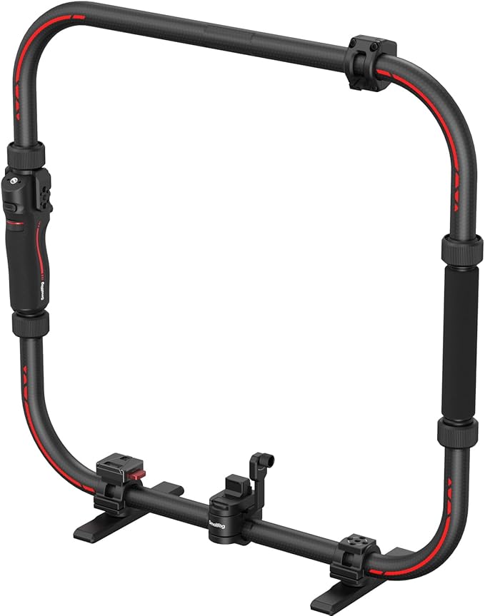 SMALLRIG Handle with Follow Focus for DJI RS 2 / RS 3 Pro/RS 4 / RS 4 Pro/RS 5 Gimbal Stabilizer, Handle with 1/4"-20 locating Holes and a Cold Shoe Mount, Max Load 4.4lb