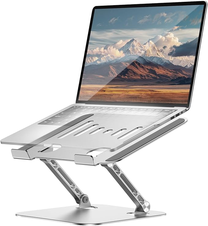 LINTYLE Adjustable Laptop Stand, Aluminum Laptop Riser