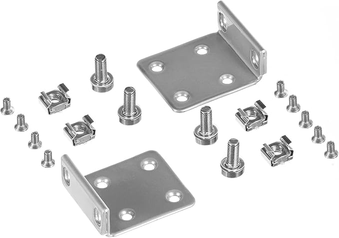 Rack Mount Kit for Ubiquiti Switch, 1U Rack Ears for Ubiquiti 16/24/48 Series Switches