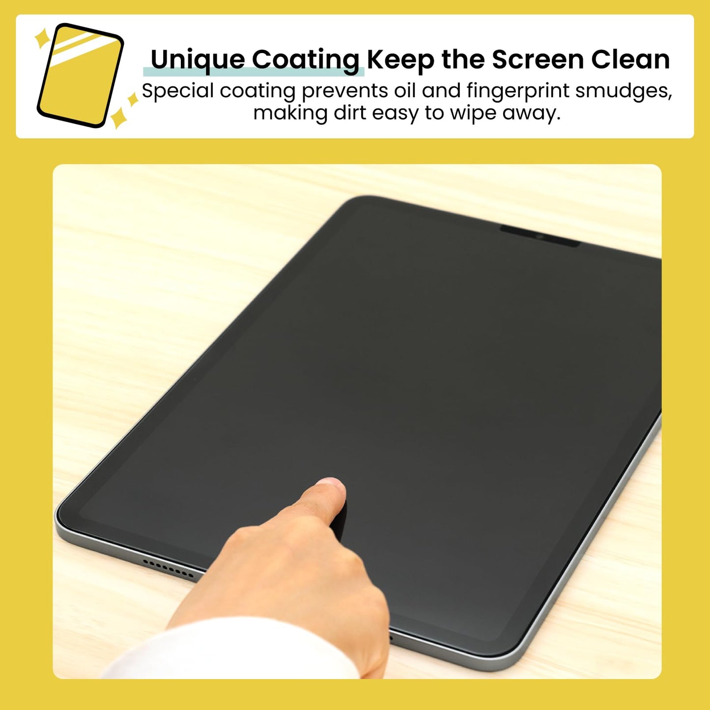 BELLEMOND Tempered Glass Screen Protector designed for iPad Pro 13" (M5, 2025/M4, 2024) - Anti Blue Light filter「EZ Guide」Alignment Kit for Flawless Installation, 10H Hardness - Designed in Japan