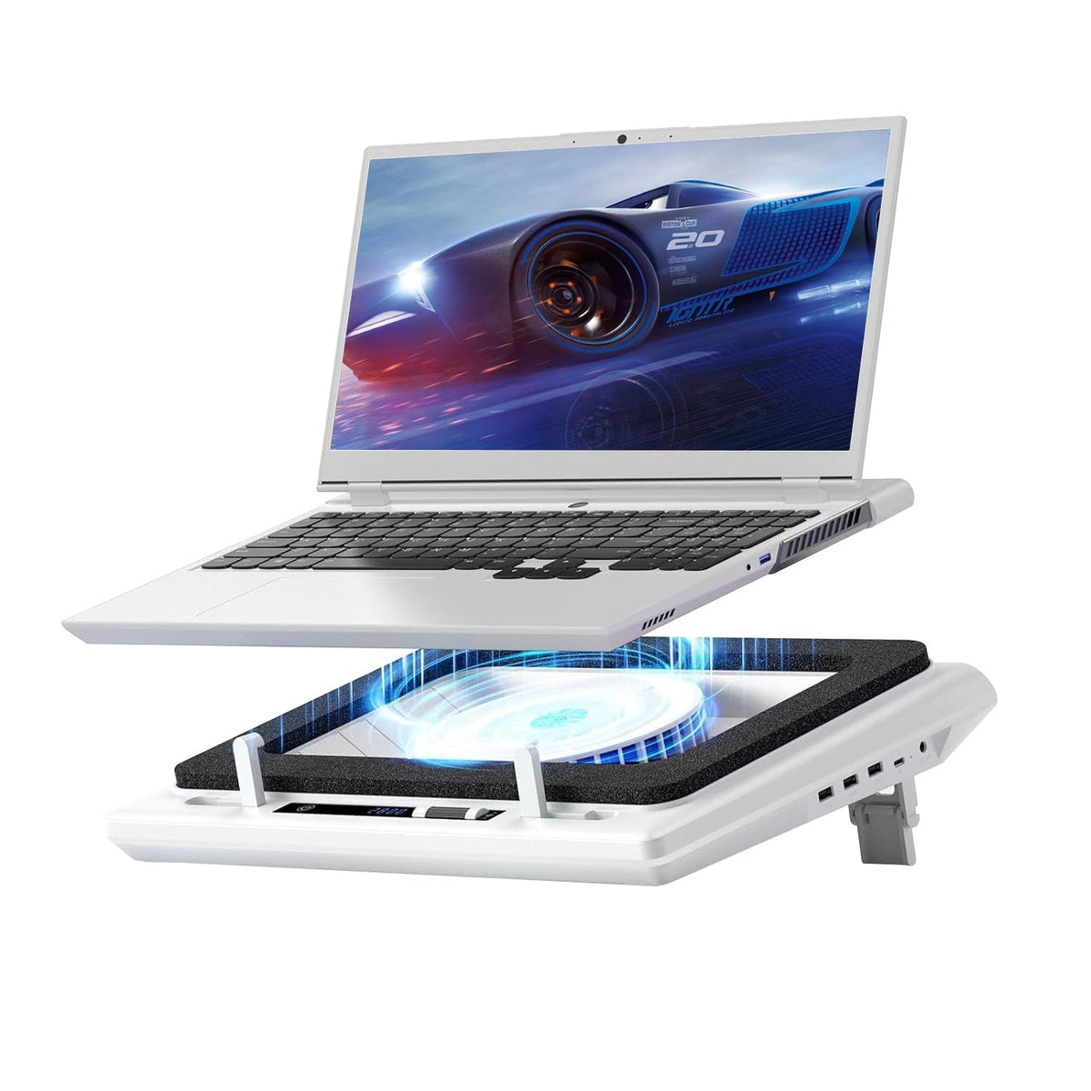 llano V12 RGB Laptop Cooling Pad, Gaming Laptop Cooler