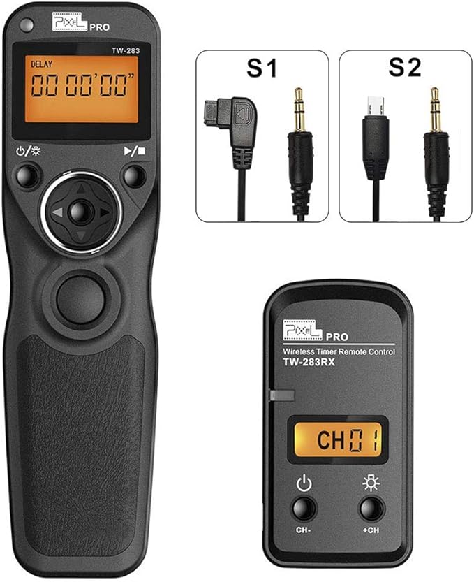 Wireless Remote Shutter Release Cable Wired Timer Remote Control TW-283DC0 Compatible for Nikon D850 D810 D800 D700 D500 D300 D300s D200 D40s D800E D810A D1X D2H D3X D1 D2 D3 D3s D4 D5 D4s F5 F6 F100