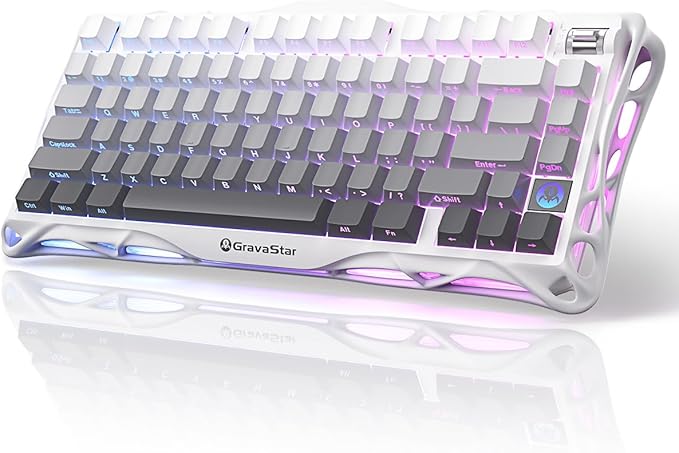 GravaStar Mercury K1 75% Wireless Mechanical Gaming Keyboard RGB Backlit