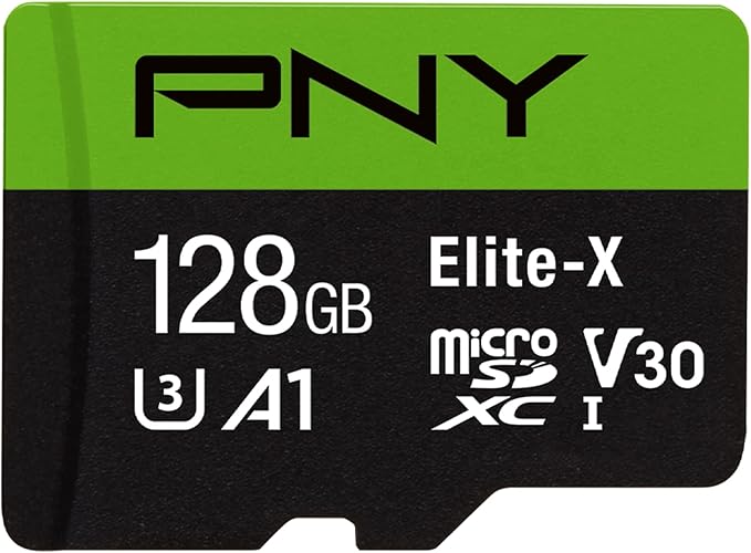 PNY 256GB Elite-X Class 10 U3 V30 A1 microSDXC Flash Memory Card