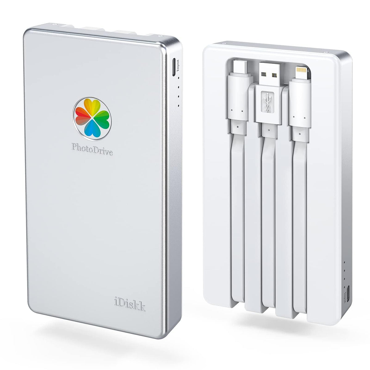 iDiskk MFi Certified 2TB External Hard Drive for iPhone,iPad,MacBook,PC,Photo Storage Phone Drive for Android Mobile to Backup Photos | Video | Files (auto Backup) for iPhone 17/16/ 15/14/13/12