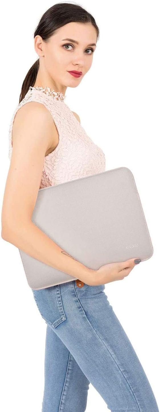 MOSISO Laptop Case 16 inch, 15-15.6 inch Laptop Sleeve Bag Compatible with MacBook Pro 16 inch, HP, Acer, Dell, Lenovo, ASUS Notebook, Neoprene Computer Sleeve Bag with Small Case, Rock Gray