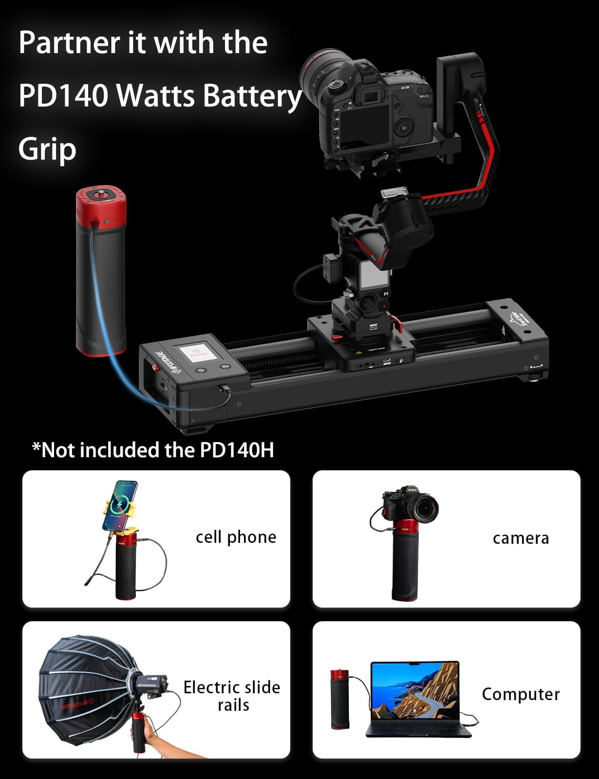 IFOOTAGE Shark Slider Nano II 660,Professional Motorized Camera Slider,Compatible with DJI RS2, RS2Pro, RS3 Pro, RS4, RS4 Pro,Video Stabilizer Rail,Timelapse,Heavy Camera,Max.Payload 15.4lbs