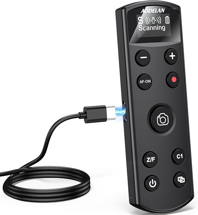 for Canon Camera Wireless Remote Control, Rechargeable OLED Shutter Release
