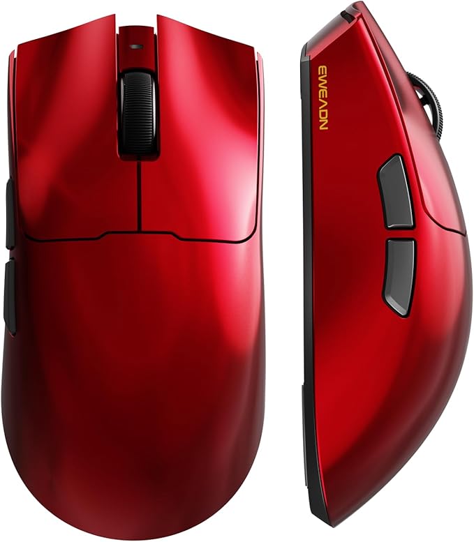 EWEADN S9 Pro Wireless Gaming Mouse, 59g Ergonomic Computer Mouse, 2.4Ghz/Bluetooth/USB-C, 8K Polling Rate, 26000 DPI, PAW3395 Optical Sensor, 250Hrs Battery Life, Programmable for PC/Win/Mac