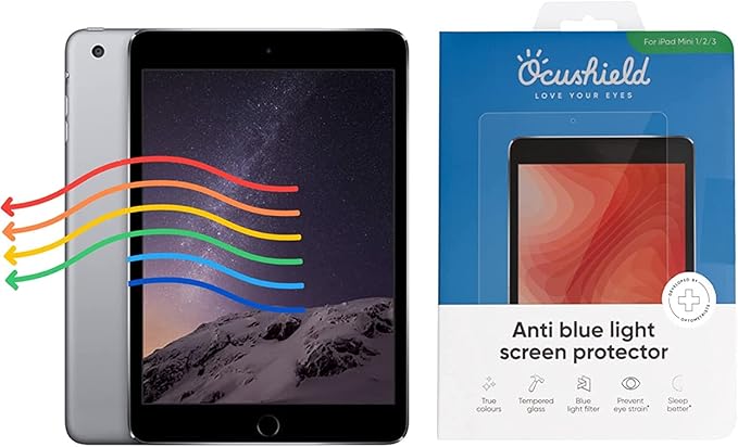 Ocushield Anti Blue Light Tempered Glass Screen Protector for Apple iPad Mini 6 (8.3") - Blue Light Filter for iPad - Anti Glare - Protect Your Eyes & Improve Sleep